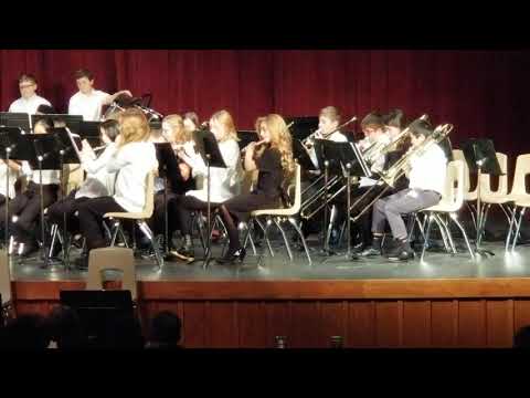 JOEY first christmas band concert station camp middle school dec 2019
