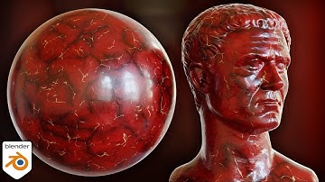 Procedural Red Marble Material (Blender Tutorial)