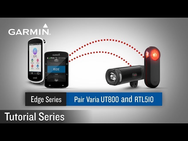 Tutorial - Edge Series: Pair Varia UT800 and RTL510 - YouTube