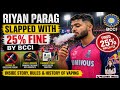 Parag penalised after being caught vaping during PBKS vs RR match @sirfIAS