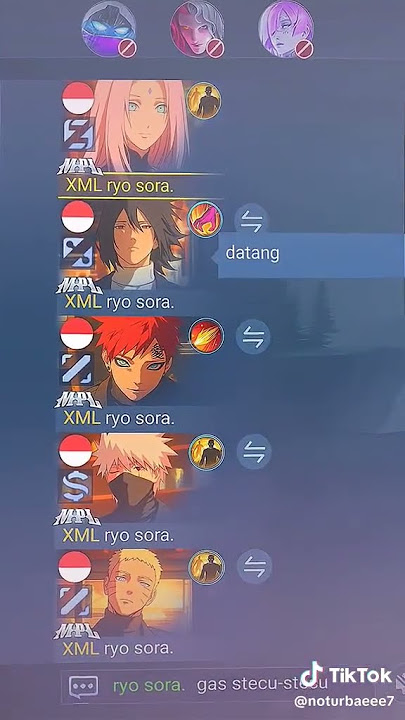 stecu versi ML Naruto bentar lagi coleb sama ML🤩🤩