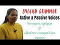 English Grammar | Active and Passive Voice | SSC, UPSC, TGT, PGT, ONE DAY EXAM | MAMTA MAM