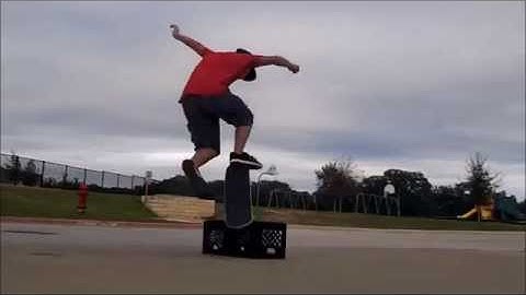 pop shuvit rewind over crates