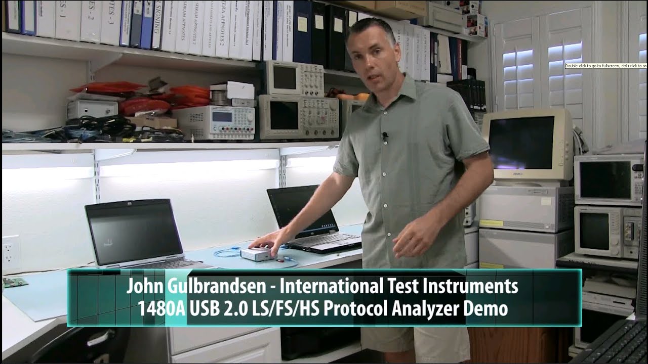 ITIC 1480A USB 2.0 LS/FS/HS Protocol Analyzer Demo - YouTube