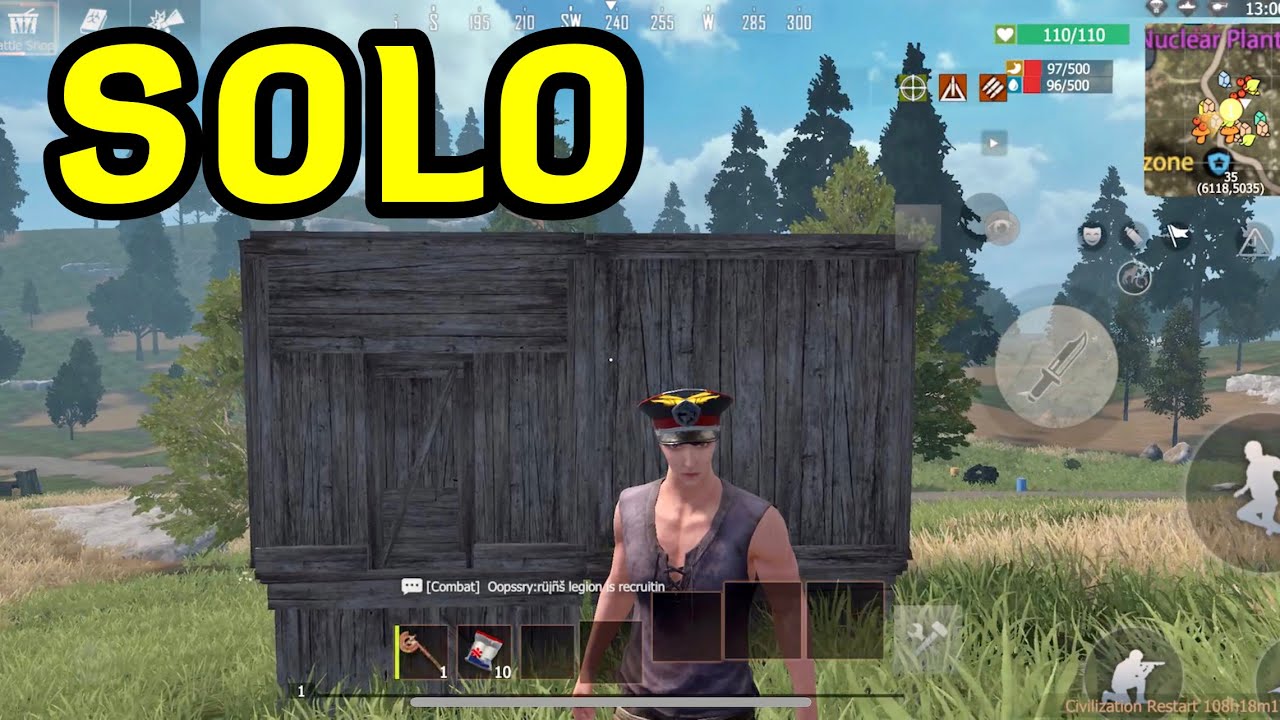 SOLO JOURNEY PART-1 /I STARTED SERVER AND ENEMY COME TO RAID ME / last island of survival @DARKSTARTY