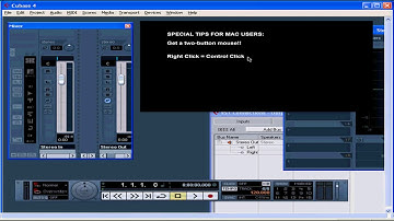 03 Cubase 4 video tutorial course Mac Users
