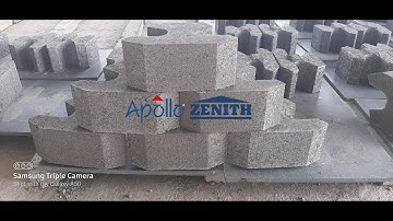 Gurgaon ZN600 concrete block machine retaining wall blocks production