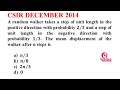 13. Random Walk I CSIR PHYSICS I Dr. Nagaraju Pendam