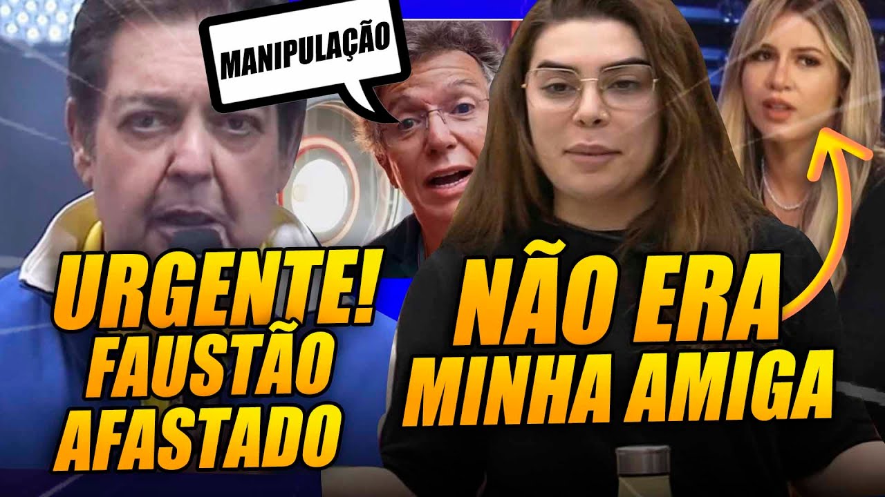 Urgente: Faustão tirado às pressas + Naiara expõe quem era Marília + Silvio envia carta absurda