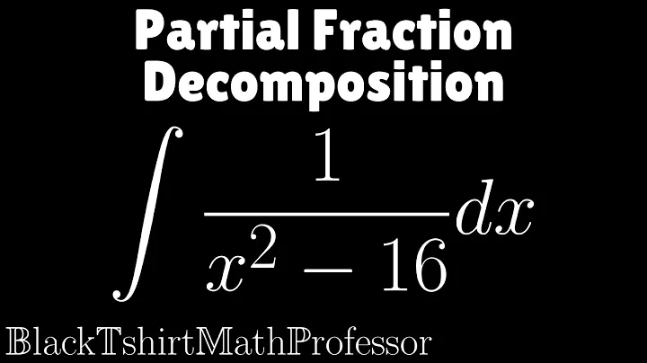 Partial Fraction Decomposition Problem 3, distinct linear factors (Calculus 2)