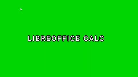 LibreOffice Calc - Create a new spreadsheet.