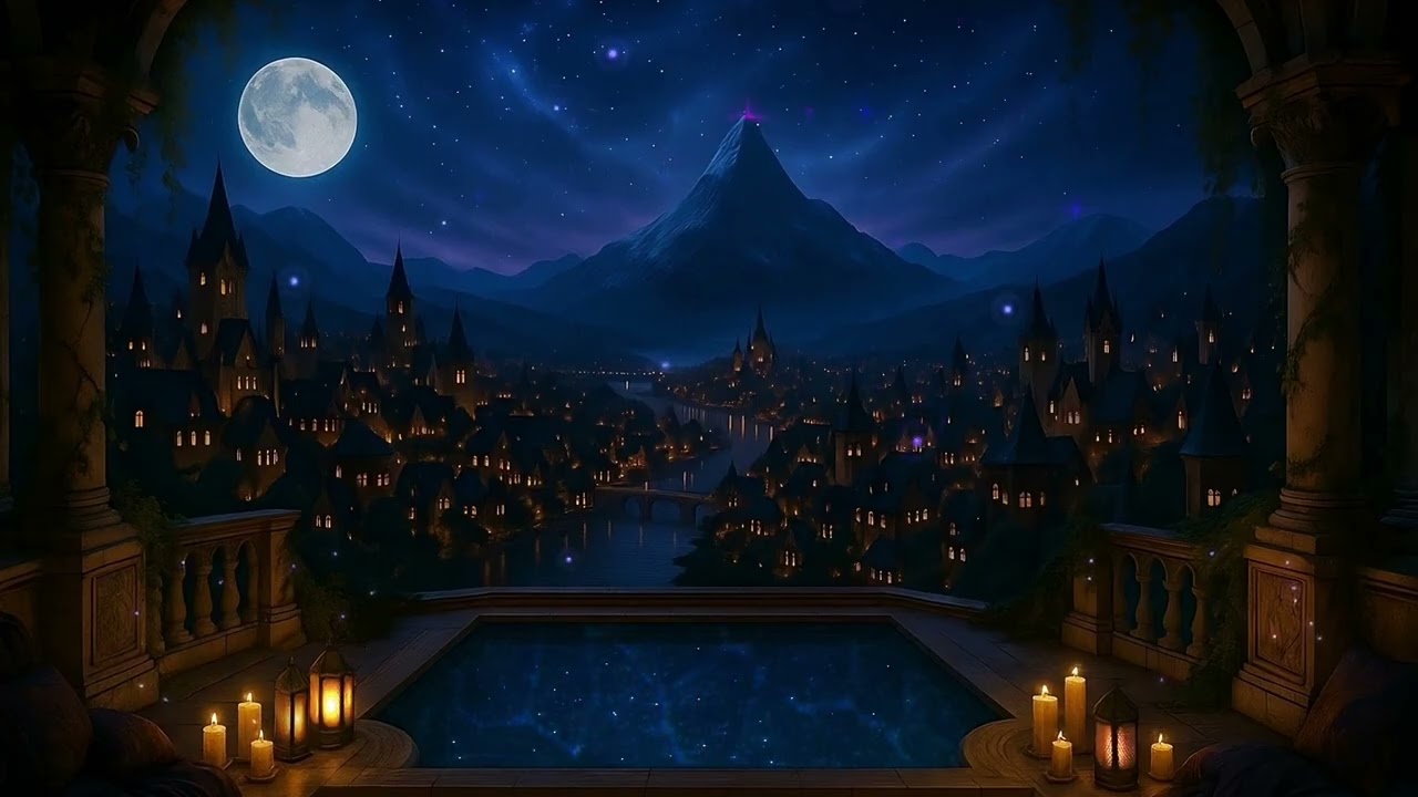 Velaris Night Ambience | ACOTAR Inspired | Fantasy City Lights for Read, Sleep, Chill & Dream