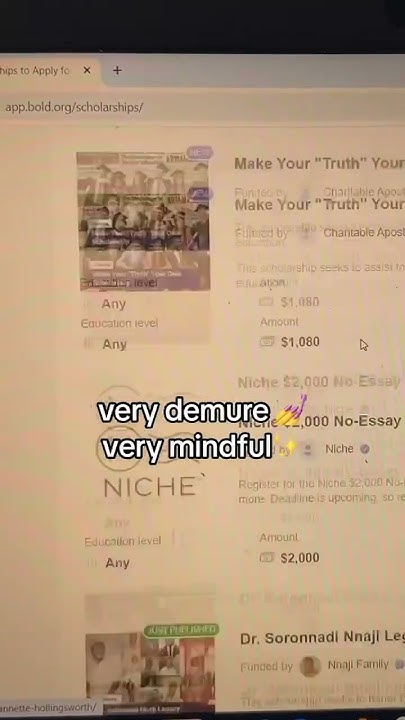 Very demure,very mindful when applying for scholarships🧘♀️ #demure # ...