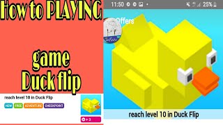 HOW TO  PLAYING  COMPLETE FAST LEVELS  DUCK FLIP GAME BEST TRICKE 2021 screenshot 1