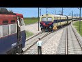 Two Trains on Same Track due to Track Fault | Emergency Stops | Train Simulator