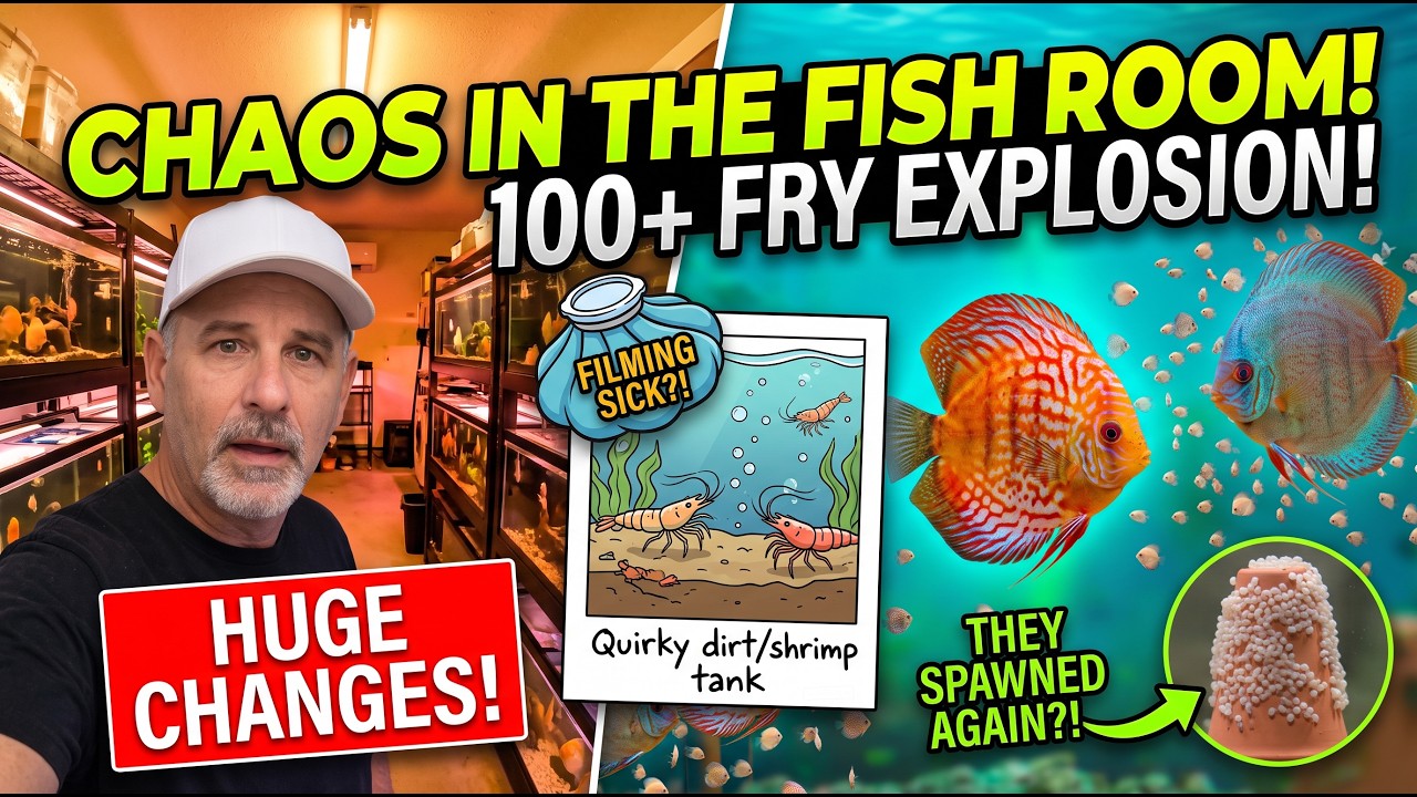 Discus Fry Everywhere! Breeding Room Tour, Wild Crosses & Website Update