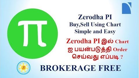 Zerodha Pi Buy / Sell using Chart - Easy to use (Tamil)