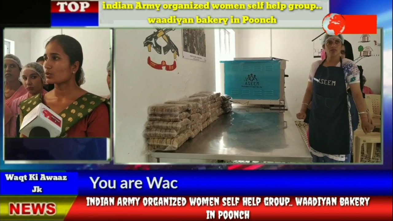 Indian Army 39RR started a new project waadiyan bakery at VTC mangnar for women which help them to e