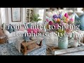 🌷From Winter to Spring: This Is How to Transition Farmhouse Decor From Winter to Spring Beautifully