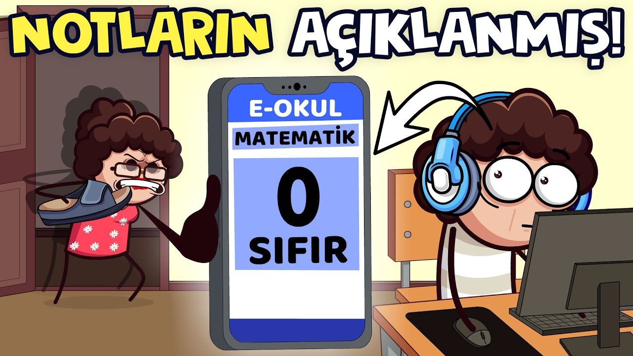 En Komik Okul Animasyonları 😂 SINAV HAFTASI ÖZEL