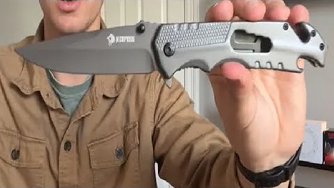 NedFoss FA48 Pocket Knife for Men with Bottle Opener, Glass Breaker, Seatbelt Cutter and Wrench