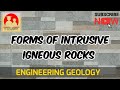 FORMS OF INTRUSIVE IGNEOUS ROCKS || Govind Sir || Engineering Geology