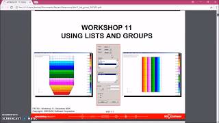 Workshop 11 - Using Lists And Groups