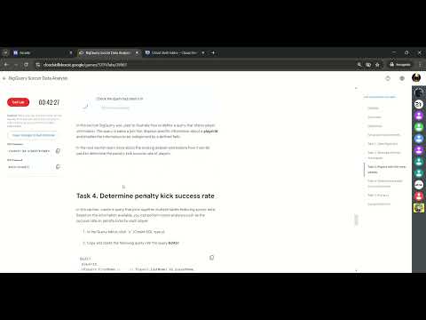 BigQuery Machine Learning with Soccer Data | Google Cloud Console  | Full Solution
