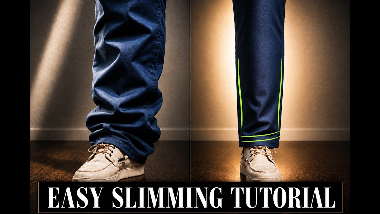 How To Fix Baggy Chinos (ZERO Experience Needed) - YouTube