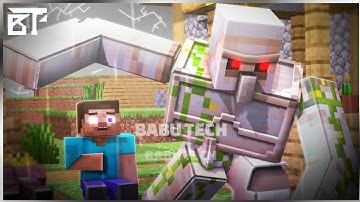 Iron Golem saved Steve from Null | Babu Tech | Prisma 3D Minecraft Animation