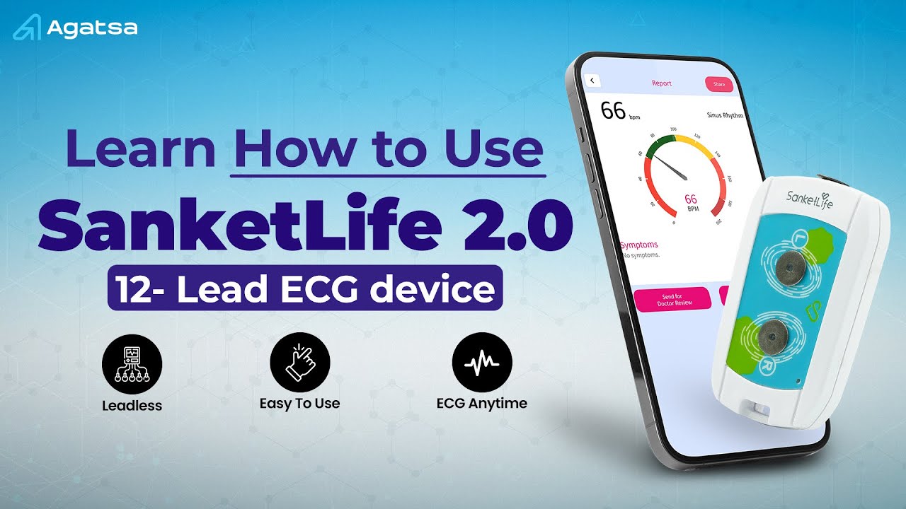 How to Use Agatsa SanketLife 2.0 | Step-by-Step ECG Device Guide for ...
