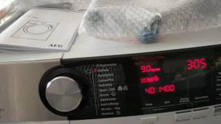 Aeg 9000 Series L9fec946r Wh Washing Machine Review Youtube