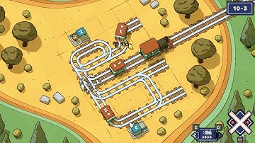 Railbound ( Level 10-3 | Hard 2D Puzzle Game ) | Tutorial and Gameplay