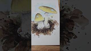 Mushroom #watercolor #painting #art