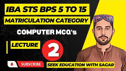 IBA STS 5 to 15 Matriculation Category Preparation | Computer Programming Languages MCQs | SIBA