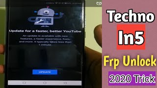 Techno In5 { Camon i } Frp Unlock 2020 Method In Hindi