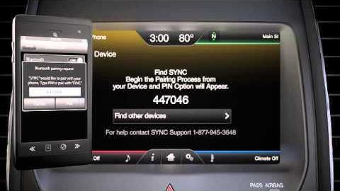 SYNC® with MyFord Touch® Pairing and Connecting a Phone