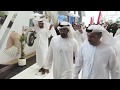 His highness sheikh mohamed bin zayed al nahyan visits ku stand at idex 2019