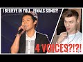 Marcelito Pomoy - I Believe In You | AGT GRAND FINAL SONG | Reaction [5 VOICES SURPRISE FOR SIMON!]