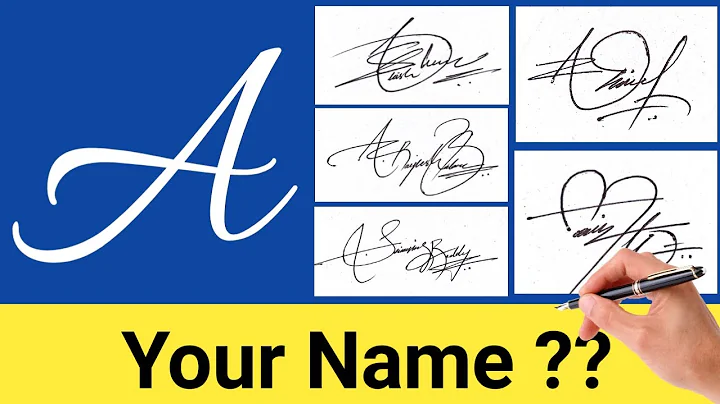 ✔️ A Signature Style | How To Make A Signature Like Professional ( Alphabet A )