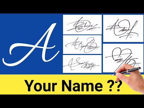 ✔️ A Signature Style | How To Make A Signature Like Professional ( Alphabet A )