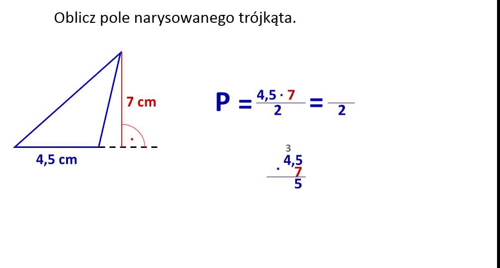 Wzór Na Pole Trójkata Z Boków Oblicz pole trójkąta rozwartokątnego. - YouTube