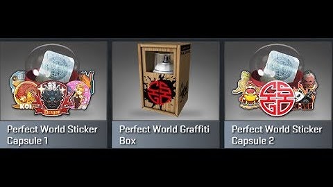 CS:GO Perfect World Sticker and Graffiti Opening