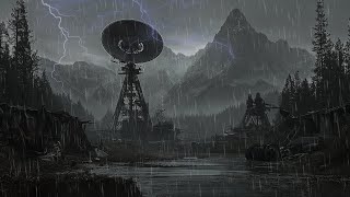 Great Storm in the Wasteland – Post-Apocalyptic Thunderstorm – Heavy Rain on the Mountain