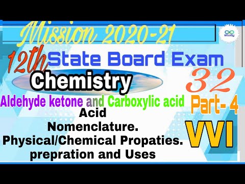 (32)9:00am 12th/Chemistry By-Anant sir(Aldehyde ketone and Carboxylic AcidPart- 4)#StudyIndia