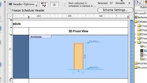 ArchiCAD 13 Productivity Improvements - Annotated Schedule Drawings