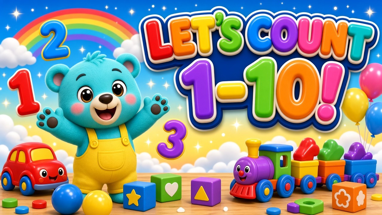 Let's Count Toys 1–10! 🔢 Fun Counting for Toddlers & Preschool Kids ...