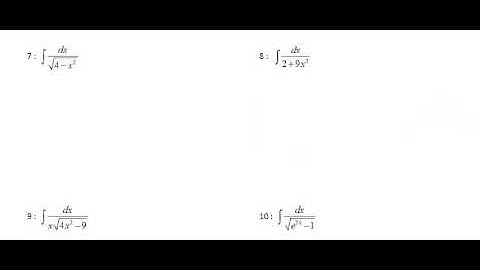 5.8 inverse trig integration