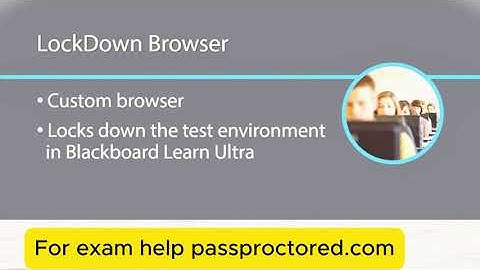 Preparing an Exam for Use with LockDown Browser Blackboard Learn Ultra