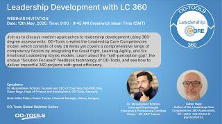 Leadership Core Competencies 360 Assessment (LC 360) Webinar
